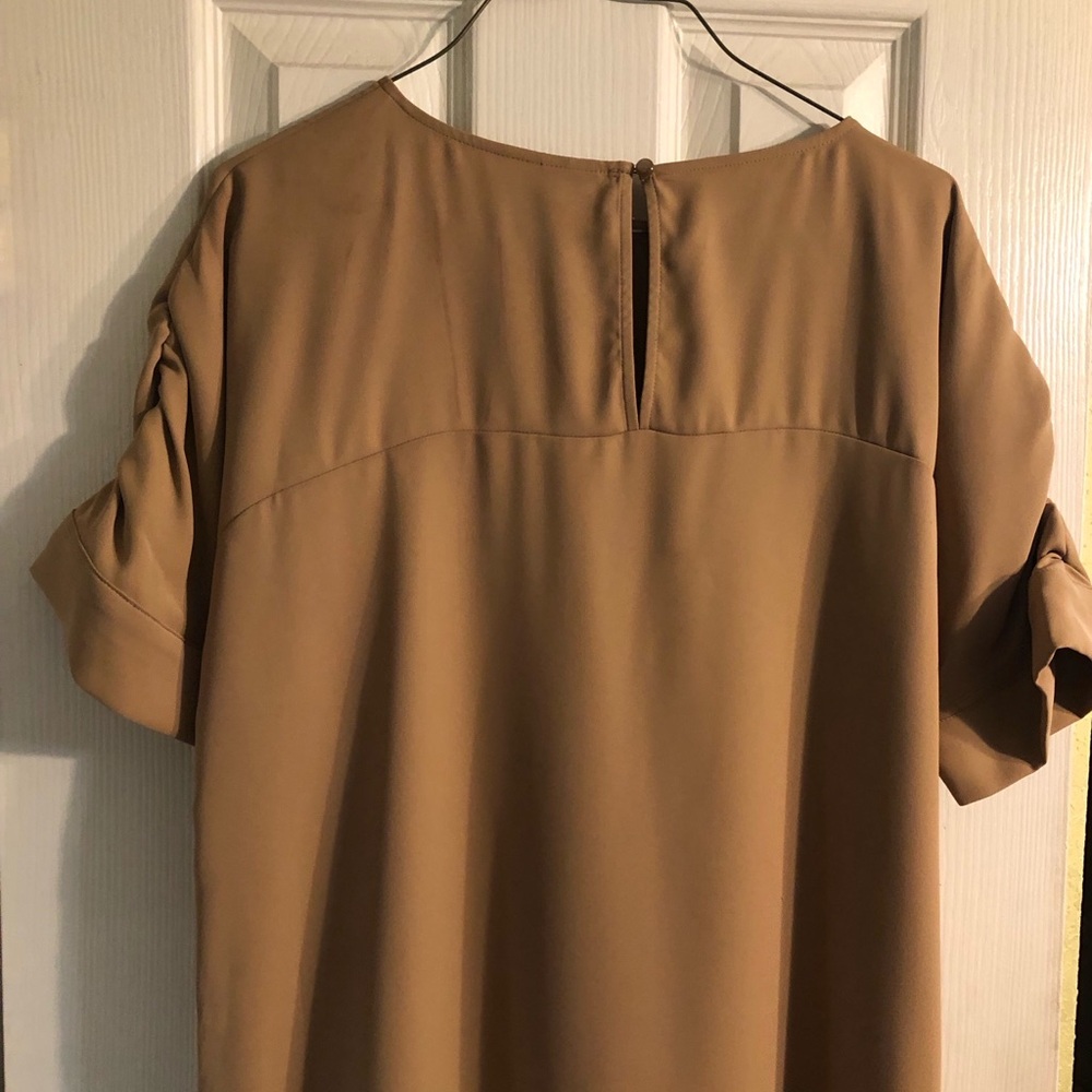 Simple Taupe Shift Dress